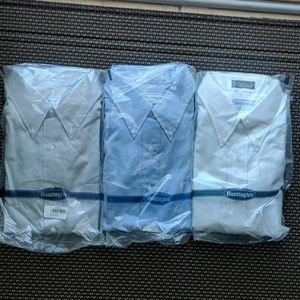 3 Huntington Mens Dress Shirts 17-35